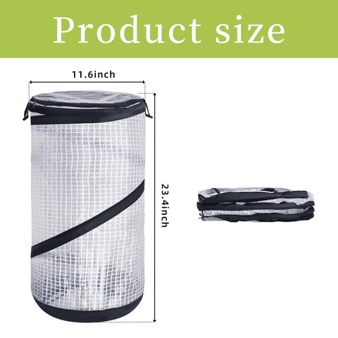 Two Pack Pop Up Mini Greenhouse Covers 23.4x11.6 Inch PVC Spring Up Plant Protector With Zipper Portable Garden Greenhouse For Frost Protection Wind And Rain Proof Keeps Your Plants Warm And Cozy