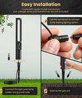 Installation steps for 5W RGB Low Voltage Path Lights For Outdoor Landscape Lighting 12 To 24 Volt With Auto On Off Waterproof Design