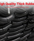 Stack of black rubber inner tubes, labeled 'High Quality Thick Rubber' for 13x5.00-6 Inner Tube Replacement For Razor Dirt Quad And Small Go Karts