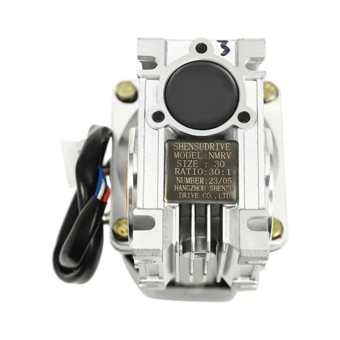 Front view of Built To Last Beefed Up Heavy Duty AC 110V 120W Worm Gear Motor With Speed Controller For Industrial Gearbox