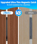 Comparison of Slim Magnetic Cabinet Door Catches Set Of 9 Pairs Matte Black Stick On No Drill Adhesive Magnets and other catches