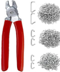 Galvanized Hog Ring Kit With Bent Pliers 300 Piece Set Includes Three Quarter Inch One Half Inch And Three Eighths Inch Rings