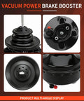 Premium Power Brake Booster Built Rock Solid For Consistent Stopping, direct view with EPDM seal and fittings.