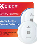 4 Pack WiFi Water Leak Detector And Freeze Alarm For Home, Alexa Compatible, App Alerts, Smart Leak Detectors with 2 AAs Included