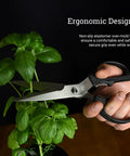 Heavy Duty Kitchen Shears For Home Cooks And Pro Chefs, Multipurpose Scissors With Detachable Blades For Easy Cleaning, Durable 420J2 Stainless Steel, Built To Tackle Tough Tasks Like A Boss In The Kitchen, cutting basil