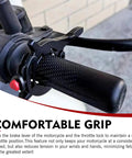 Universal Motorcycle Cruise Control Assist Throttle Booster With Hella Tough Abs Build on black handlebar with cushioned grip.