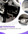 One Inch Stainless Steel Diesel Heater Exhaust Pipe Kit 39 Inch Long With Two Clamps 25mm Inner Diameter for car exhaust routing