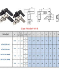 Top Grade Telescopic Spring Indexing Pin With L Handle Self Locking Knob Plunger crafted from heavy duty stainless steel, Model-M-B with specifications.