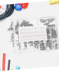 135 Piece Woodruff Key Set Carbon Steel Half Moon Keys in plastic organizer for metric keyways and pulleys repair