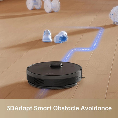 S10 Robot Vacuum Cleaner With 7000Pa Suction 260 Minutes Run Time Liftable Brush Self Charging Dock App And Voice Control