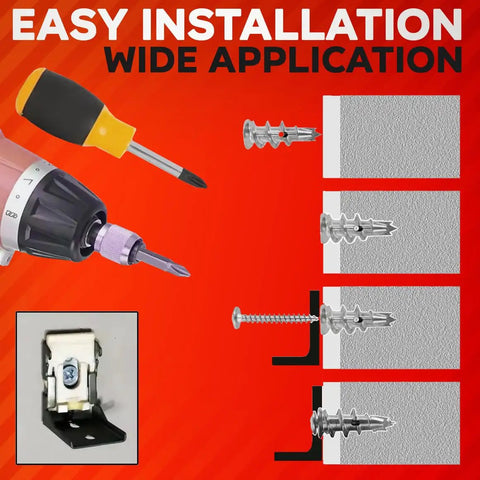 Heavy Duty Zinc Self Drilling Drywall Anchors And Screws Kit With 120 Pieces Number 8 Fasteners for easy installation on drywall.