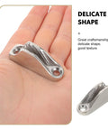 Stainless Steel Rope Cleat For Boats And Kayaks, Quick Grip Clam Cleat With Adjustable Tension, Tough As Nails Marine Hardware For Docking, Yacht Use, And Rope Management, close-up in hand