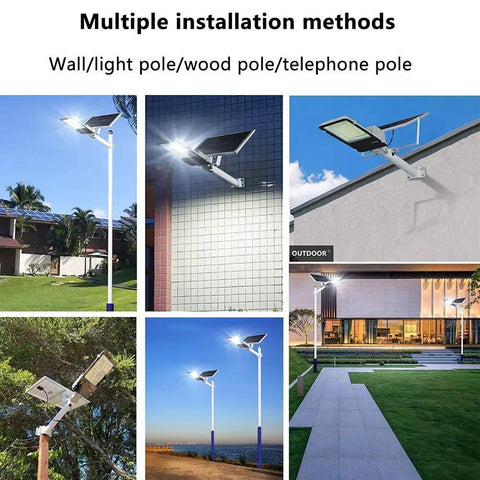 Solar Powered Led Floodlight With Remote And Adjustable Bracket Delivers Kickass Outdoor Security Glow on various installation surfaces.
