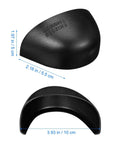 Steel Toe Cap Covers For Shoes And Work Boots, Tough As Nails Metatarsal Protectors, showing size and universal fit dimensions.