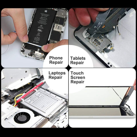 2mm LCD Repair Tape Kit With Tweezers For Screens, Sticky Waterproof Adhesive Tape used for phone, tablet, laptop repair