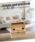 Wooden box with open lid showing heavy duty six hole three fold cabinet door hinges for kitchen cabinets and drawers.