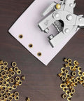 Heavy Duty Pro Grade Eyelet Pliers Kit With 3/16 Inch Grommets, 400 Multicolor Eyelets For Leather Fabric Belts Shoes And Clothes