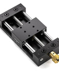 Workhorse 75mm Manual Linear Stage With Sliding Table And Rail Guide, Aluminum Alloy Frame, Anti Backlash Nut, Ruler And Base