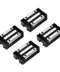 Four HGH20CA carriages from the Three Pack 300mm HGR20 HGH20 Linear Sliding Rail Guide Kit With RM1605 Ball Screw Set for DIY CNC Machines