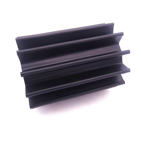 Side view of Neoprene Water Pump Impeller 09 820B for Marine Engine Cooling, 12 blades, 95mm diameter, 130mm wide, 25mm shaft.