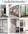 Examples of Bypass Double Sliding Pocket Door Hardware Kit For Wardrobe And Closet installations in various rooms