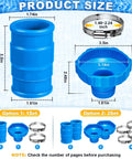 Must Have Pool Vacuum Hose Adapter Kit with rubber connector, dimensions 3.5x1.61 inches and clamp sizes 1.49-2.24 inches