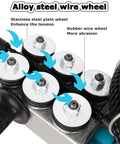 Smooth Operator Wall Mounted Cable Puller With Six Steel Guide Wheels And Thirty Meter Stringing Wire showing alloy wire wheels for efficient tension.