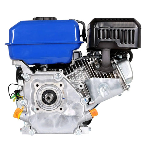 Side view of 7HP Gas Engine Horizontal Shaft Replacement Motor, 212cc 4 Stroke OHV Industrial Grade with 3/4 Inch Shaft Diameter
