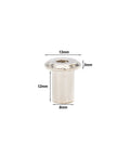 Heavy Duty M6x12mm Countersunk Hex Socket Cap Insert Nuts for furniture assembly, measuring 12mm long and nickel plated.
