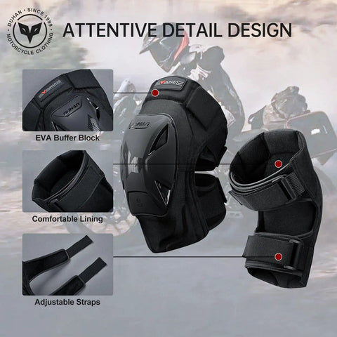Motocross And Dirt Bike Knee Pads For Men And Women Ride Ready Gear With Tough As Nails Impact Resistant TPU Shell Lightweight Protection