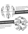 Premium Tungsten Winter Tire Studs Pack Badass Traction And Hella Grip On Icy Snow Roads Smooth Bolt On Installation Heavy Duty Anti Skid Spike Anchors For Pickup Trucks Suv Vans 50 Piece close-up of tire stud screws showing professional design and antiskid performance.