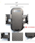 Upgrade Rugged Dashboard Cell Phone Holder For Jeep Wrangler TJ 1997 2006 showing dimensions 3.7" x 1.9", durable carbon fiber design.