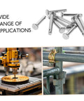 10 Pack Stainless Steel Clevis Pins M3x16 M3x20 Flat Head Single Hole Clamps For Scaffolding And Machinery Heavy Duty Rigging Hardware No Sweat Setup Tough As Nails Industrial Build shown in an industrial setting with machinery.