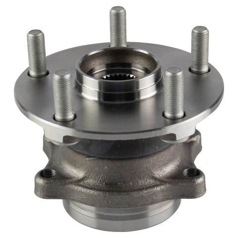 Rear Driver And Passenger Wheel Bearing Hub Assembly Set 2 Piece Direct Fit For 2015 To 2021 Subaru Legacy Outback Forester WRX STI Ascent Durable OEM Grade Replacement Kit front view