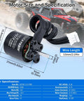 1212Pro 3500KV Brushless RC Motor for 1/18 and 1/24 Crawlers Like TRX4M HPI Venture18 and CR18 Upgrades specifications chart