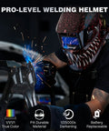 Ultra Fast Auto Darkening Welding Helmet With Four Arc Sensors and Lightning Quick Light To Dark Transition Adjustable Shade Range Four To Thirteen Ideal For TIG MIG ARC Welding Durable Safety Gear For Pros And DIY Welders, PA material