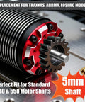 Hardened Carbon Steel RC Pinion Gear Set 5mm Bore, 12T-18T on TRAXXAS Losi 1X10 And 1X8 motor, for 540 and 550 motors