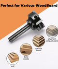 Heavy Duty CNC Router Spoilboard Flattening Bit With Replaceable Carbide Insert Blades Quarter Inch Shank for wood types