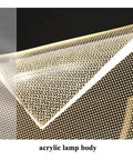 Close-up of sleek modern acrylic lamp body showcasing intricate design for LED chandelier; perfect for home decor.