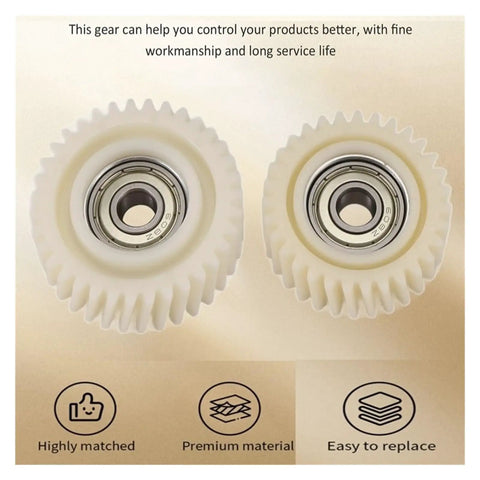 E Bike Motor Gear 47.3x13mm Oblique Planetary Gear 35 Teeth Helical Gear With 7.94mm Bearings Nylon Drive Gear Compatible With E Bike Hub Motor Parts Replacement 3 Pack