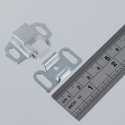 8 Pack Mailbox Door Replacement Spring Catch Latch Hardware With Screws For Cabinet Furniture And Closet Doors White Zinc
