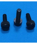 Knurled Thumb Screws For Easy Hand Tightening, Plastic Twist Fasteners For Electronics Mounting on blue surface