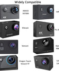 Various action cameras compatible with waterproof action camera protective housing case for most action cams universal diving shell.