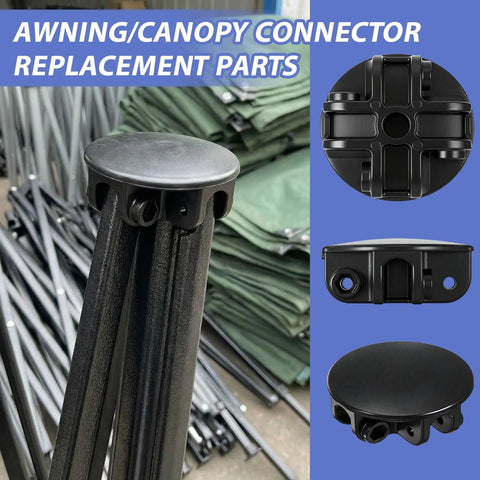 Two Pack 4 Way Roof Center Bracket Connector For Pop Up Canopies And Gazebos Heavy Duty Replacement Parts Black