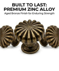 Heavy Duty 15 Piece Antique Brass Cabinet Knobs Offering A Hella Smooth Vintage Sunburst Finish That Looks Absolutely Slick On Kitchen Drawers Bedroom Dressers And Brings Serious Value To Fast Diy Renos, featuring aged bronze finish and premium zinc alloy.
