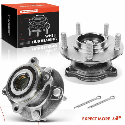 Beefed Up Pair Of Rear Wheel Bearing And Hub Assemblies For Mitsubishi Outlander 2007-2012, Outlander Sport 2011-2012, Lancer 2008-2015 With 5 Lug Hubs, AWD Compatible, Heavy Duty Replacement