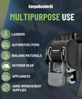 Ladder Rack Tie-Down System With Self Retracting Ratchet Straps, corrosion-resistant for multipurpose use in vehicles.