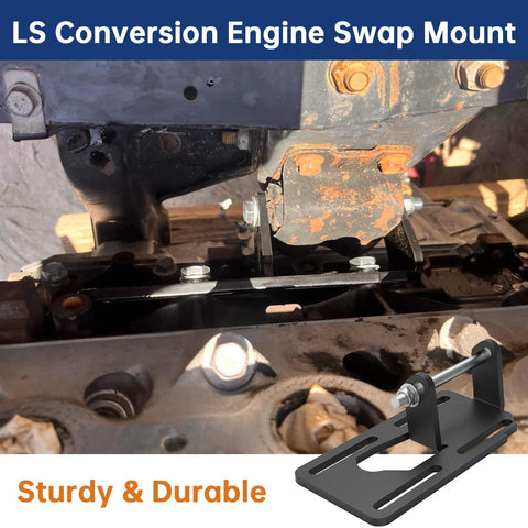 LS Swap Engine Mounts For 1973 1998 Old School Square Body Chevy GMC Trucks 2WD 4WD Adjustable Motor Brackets installation