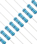56 Ohm Metal Film Resistor Kit For DIY Electronics Builders, 50 Pieces, Two Watt, One Percent Tolerance, Fixed Resistors For Circuit Boards, Computers, And Televisions, blue 2W resistors
