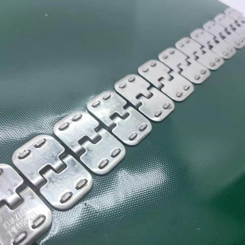 Stainless Steel Conveyor Belt Fasteners With Hinge Pin, 24 Inch, 2 Pairs In A Box, Industrial Belt Lacing For 3 To 5mm Belt Thickness